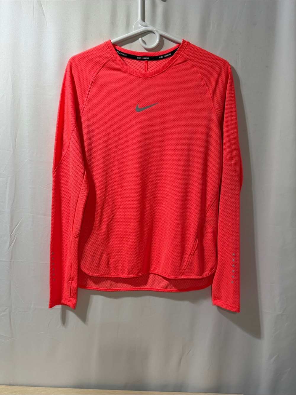 Nike Long-Sleeve Dri-FIT Performance Top - Neon Coral
